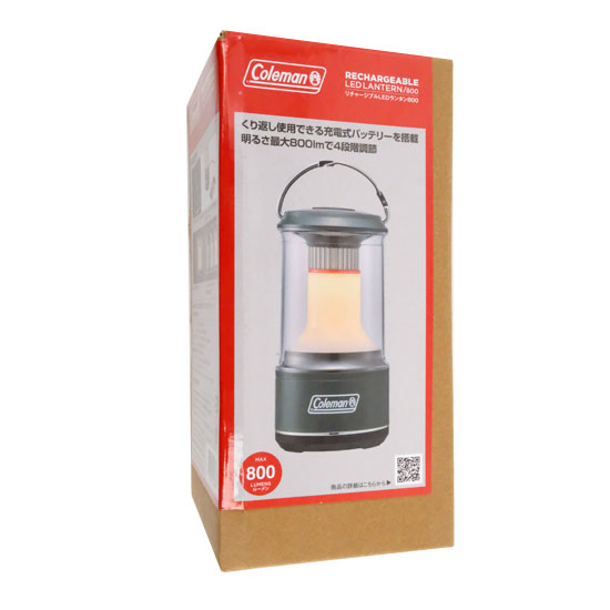 【新品】Coleman　リチャージブルLEDランタン 800　2218365　グリーン