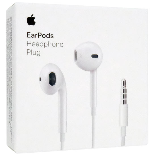 【新品】【新品訳あり(箱きず・やぶれ)】 APPLE　3.5mmヘッドホンプラグイヤホン EarPods with 3.5 mm Headphone Plug　MWU53FE/A
