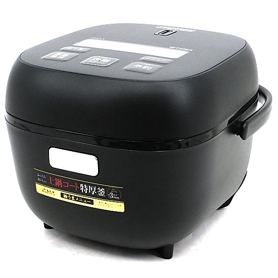 【新品】【新品(開封のみ)】 TIGER　マイコン炊飯ジャー 炊きたて 3合　JBS-G055-KM　マットブラック