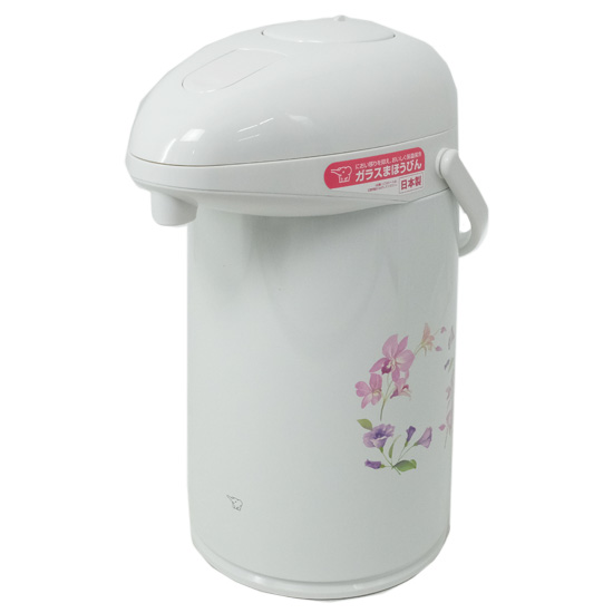 【新品】ZOJIRUSHI　ガラスエアーポット 3.0L　AB-RC30 FW　リースフラワー
