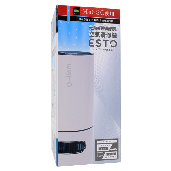 【新品】【新品訳あり(箱きず・やぶれ)】 ヒロコーポレーション　光触媒除菌消臭 空気清浄機 ESTO　CJ002　ホワイト