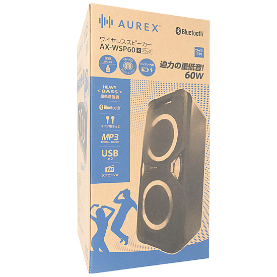 【新品】東芝　ワイヤレススピーカー AUREX　AX-WSP60(K)　ブラック