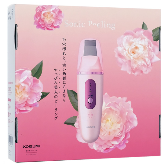 【新品】【新品(開封のみ)】 コイズミ　超音波ピーリング KBE-2710/P　ピンク