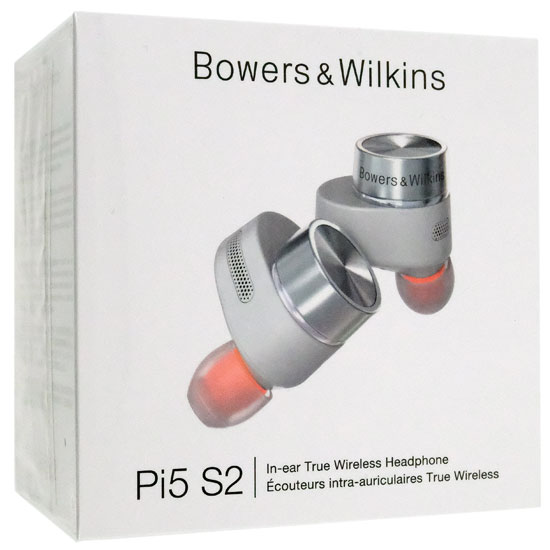 【新品】Bowers&Wilkins　ワイヤレスイヤホン 完全ワイヤレス・インイヤー・ヘッドフォン　Pi5 S2　クラウド・グレー