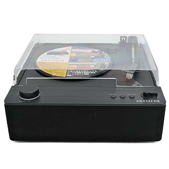 【新品】【新品(開封のみ)】 AIWA　スピーカー一体型 フルオートレコードプレーヤー aiwa audio -G FRT1　GAA4-FRT0001