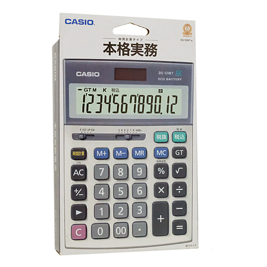 【新品】CASIO製　実務電卓 12桁　DS-12WT-N