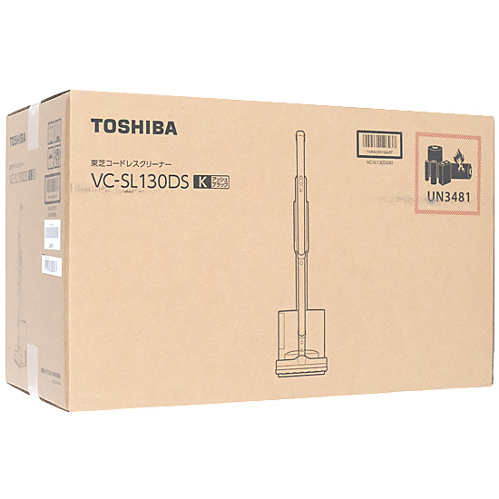 【新品】【新品(開封のみ)】 TOSHIBA　コードレスクリーナー　VC-SL130DS(K)　アッシュブラック