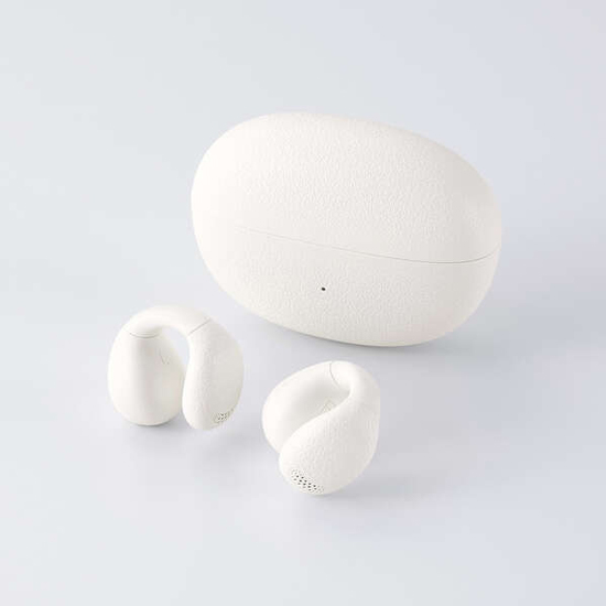 【新品】ELECOM　オープンイヤー型イヤーカフタイプ完全ワイヤレスイヤホン　LBT-OWS03WH　ホワイト