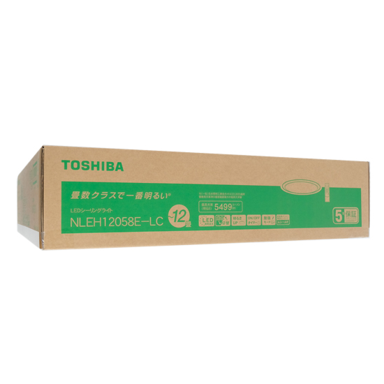 【新品】TOSHIBA　LEDシーリングライト 〜12畳　NLEH12058E-LC