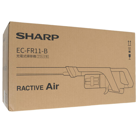 【新品】SHARP　コードレススティック掃除機 RACTIVE Air EC-FR11-B　ブラック