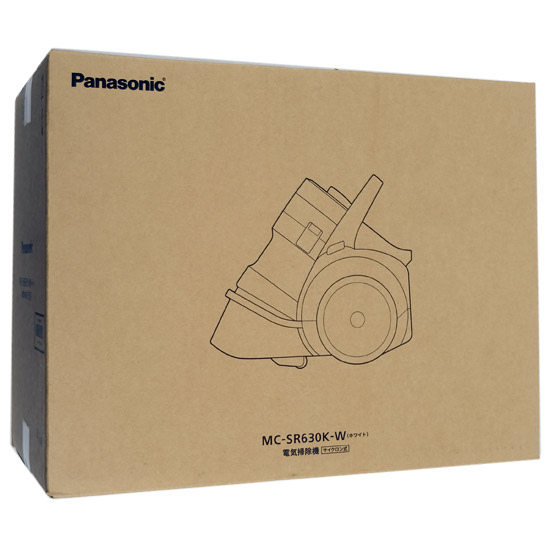 【新品】Panasonic　サイクロン式掃除機 ダブルメタル プチサイクロン MC-SR630K-W　ホワイト