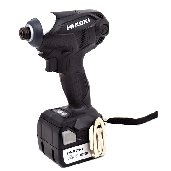 【新品】【新品(開封のみ)】 HiKOKI　コードレスインパクトドライバ WH14DKL(2LSCK)(B)　ストロングブラック