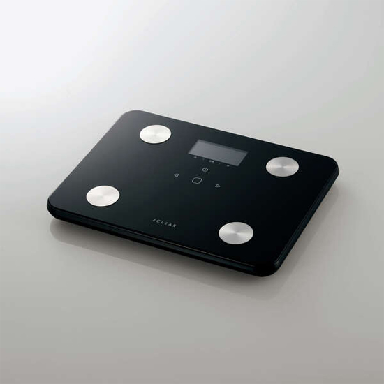 【新品】【新品訳あり(箱きず・やぶれ)】 ELECOM　体組成計 エクリア HCS-WFS02BK　ブラック