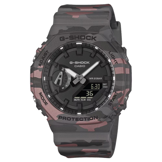 【新品】CASIO　腕時計 G-SHOCK カモフラージュシリーズ　GA-2100CM-8AJF
