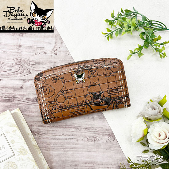 【新品】【新品(開封のみ)】 ベベダヤン　BebeDayan コンパスローズ RF札入れ　BB5-1782　ブラウン