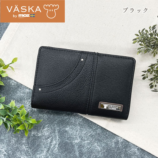 【新品】【新品(開封のみ)】 VASKA by moz　フリッツ L字ファスナー札入れ　VS-0422　ブラック