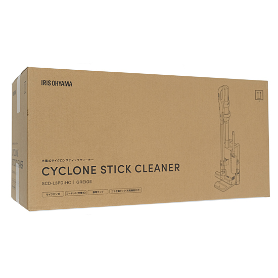 【新品】IRIS OHYAMA　コードレススティッククリーナー MagiCaleena　SCD-L3PD-HC　グレージュ