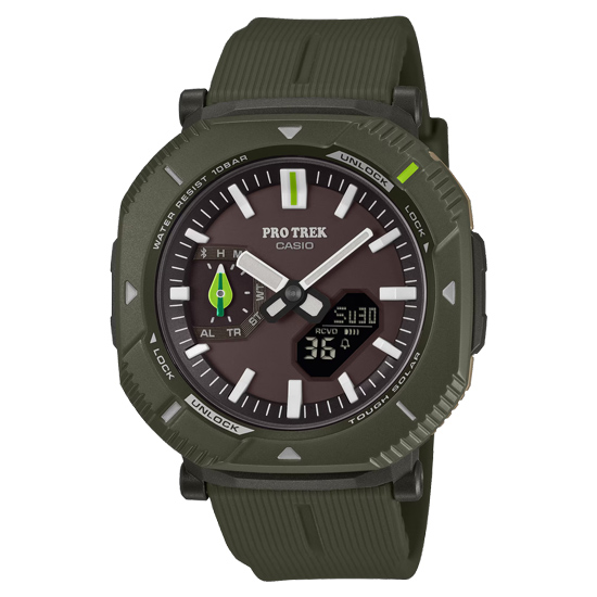 【新品】CASIO　腕時計 プロトレック Hiker Line PRO TREK×日本自然保護協会×かえるのピクルス コラボレーションモデル　PRJ-B001NJ-3JR