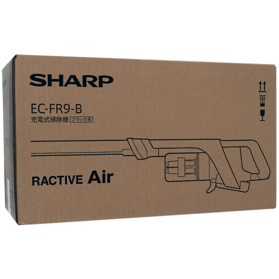【新品】【新品(開封のみ・箱きず・やぶれ)】 SHARP　コードレススティック掃除機 RACTIVE Air EC-FR9-B　ブラック