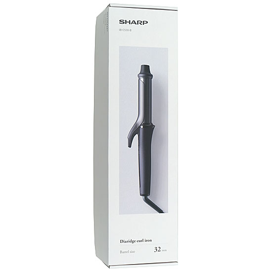 【新品】SHARP　ダイヤリッジカールアイロン　IB-C530-B　ミッドナイトブラック