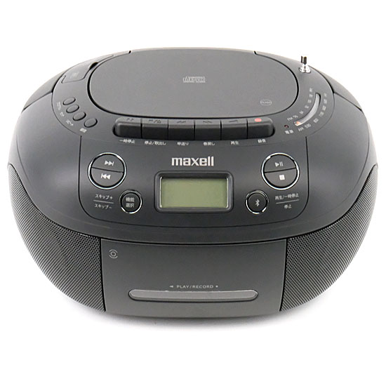 【新品】maxell　Bluetooth対応CDラジオカセットレコーダー　MXCR-200　ブラック