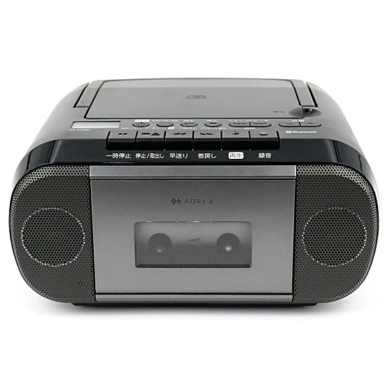 【新品】TOSHIBA　CDラジオカセットレコーダー AUREX　AX-KCR80(K)　ブラック