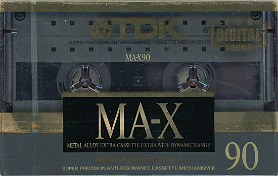 【新品】TDK　カセットテープ メタルポジション MA-X90M　90分