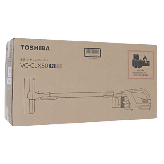 【新品】【新品(開封のみ)】 TOSHIBA　スティッククリーナー トルネオ ヴイ コードレス VC-CLX50(N)　ピンクブロンズ