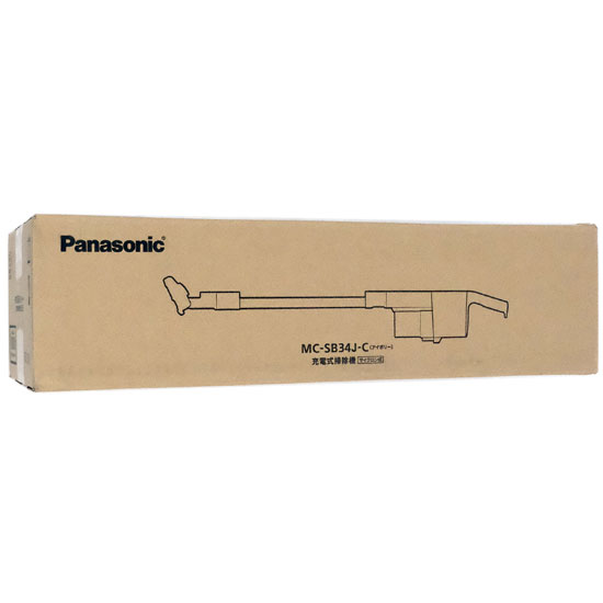 【新品】Panasonic　サイクロン式コードレススティック掃除機 パワーコードレス　MC-SB34J-C　アイボリー