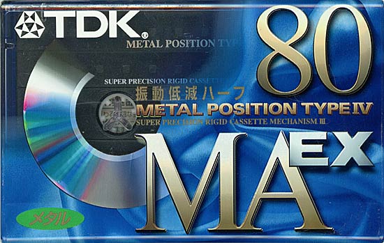 【新品】TDK　カセットテープ メタルポジション MAEX-80　80分