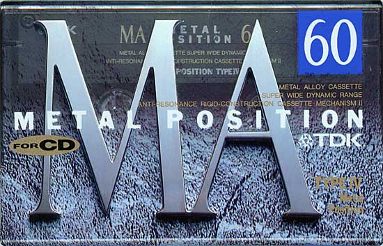 【新品】TDK　カセットテープ メタルポジション MA-60A　60分