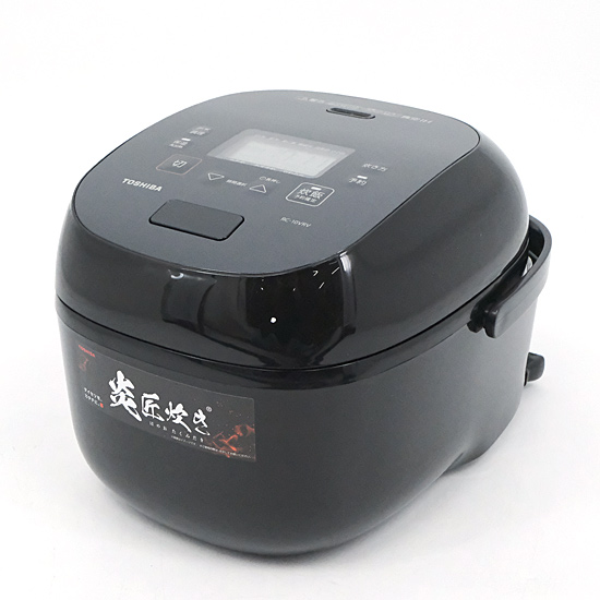 【新品】【新品(開封のみ・箱きず・やぶれ)】 TOSHIBA　真空IH炊飯器 5.5合炊き　RC-10VRV(K)　グランブラック