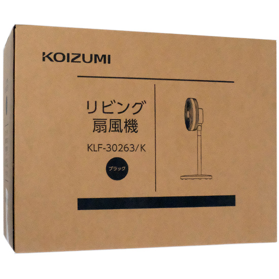 【新品】KOIZUMI　リビング扇風機　KLF-30263/K　ブラック