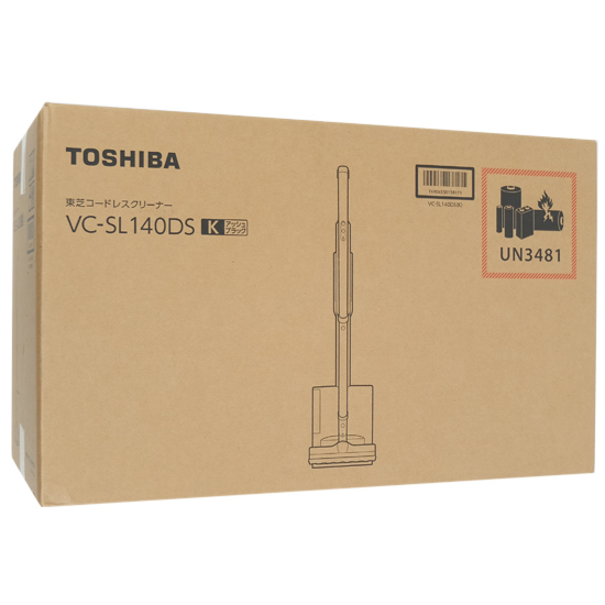 【新品】【新品(開封のみ)】 TOSHIBA　コードレスクリーナー トルネオ コードレス　VC-SL140DS(K)　アッシュブラック