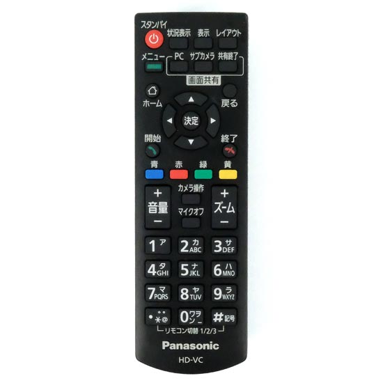 【新品】【新品(開封のみ)】 Panasonic　ビデオ会議システム用リモコン　N2QAYB001002