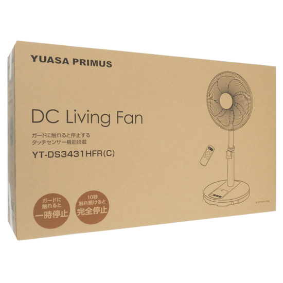 【新品】ユアサプライムス　リビング扇風機　YT-DS3431HFR(C)　ベージュ