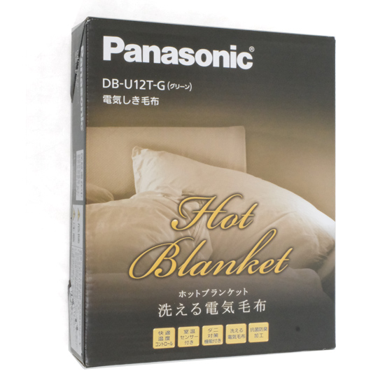 【新品】Panasonic　電気しき毛布(シングルSサイズ)　DB-U12T-G　グリーン