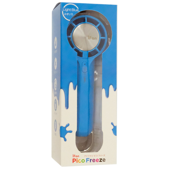 【新品】エレス　冷却プレート付きミニハンディファン iFan Pico Freeze IF-PCF26-LBL　ライトブルー