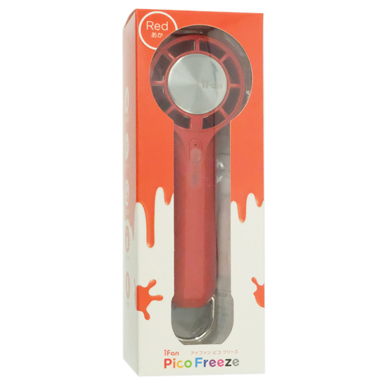 【新品】エレス　冷却プレート付きミニハンディファン iFan Pico Freeze IF-PCF26-RD　レッド