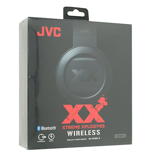 【新品】JVC　ワイヤレスステレオヘッドセット ワイヤレスヘッドホン XX　HA-XP50BT-B　ブラック