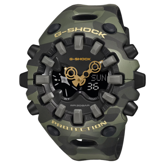 【新品】CASIO　腕時計 G-SHOCK BOLD CAMO Series CAMO AND GOLD　GA-V01CMG-3AJF