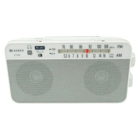 【新品】TOSHIBA　LEDライト付きホームラジオ AUREX　AX-SHR60(W)　ホワイト