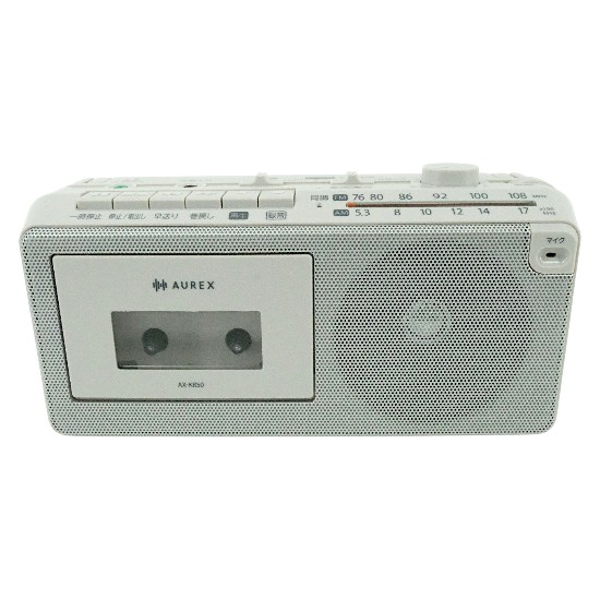 【新品】TOSHIBA　ラジオカセットレコーダー AUREX　AX-KR50(H)　グレー