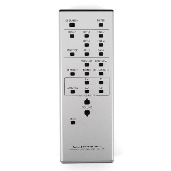 【新品】【新品(開封のみ)】 LUXMAN　オーディオ用リモコン RA-17A