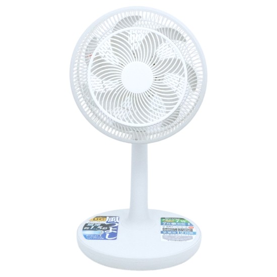 【新品】【新品(開封のみ)】 C:NET　DCモーター搭載リビング扇風機 Brissa 風つよし　BFDF322WH