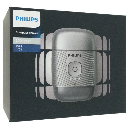 【新品】PHILIPS　コンパクトシェーバー 500シリーズ　S592/05　メタリックグレー