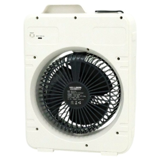 【新品】【新品(開封のみ)】 明珍　ライト付き冷風扇　MEAC03-WH