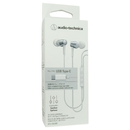 【新品】audio-technica　USB Type-C用イヤホン　ATH-CKD30C WH　ホワイト