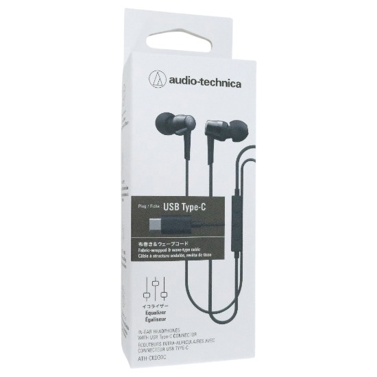 【新品】audio-technica　USB Type-C用イヤホン　ATH-CKD30C BK　ブラック