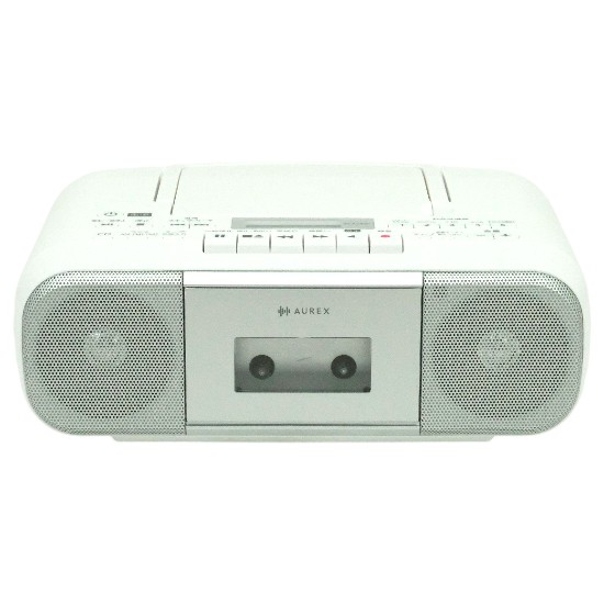 【新品】TOSHIBA　CDラジオカセットレコーダー AUREX　AX-KCRR60(S)　シルバー